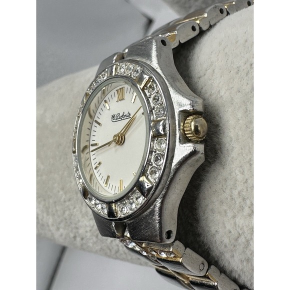 Dufonte 70359 New Battery Ladies Watch 26MM 7.25" Two Tone‎ L90 - Picture 2 of 11